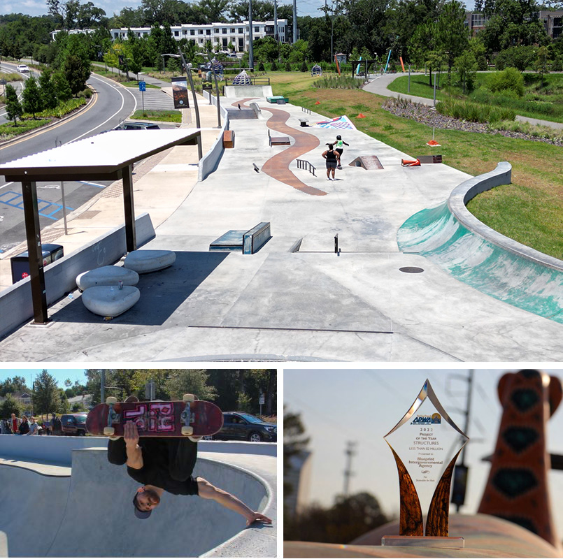 skate park collage