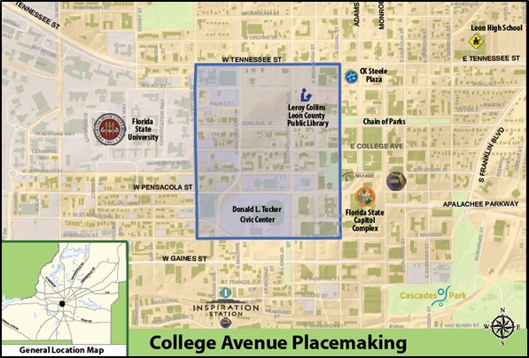 College Avenue Placemaking map