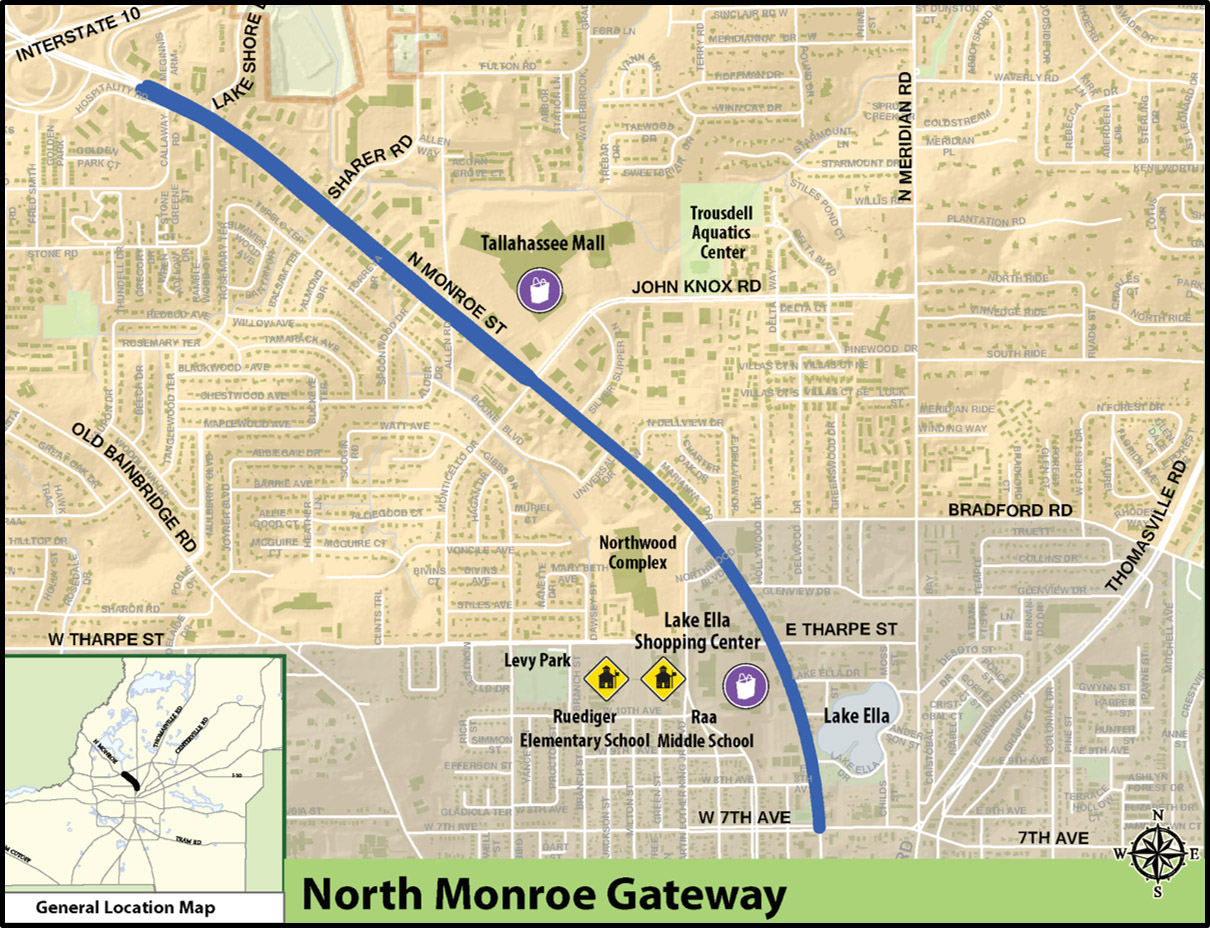 North Monroe Gateway Map