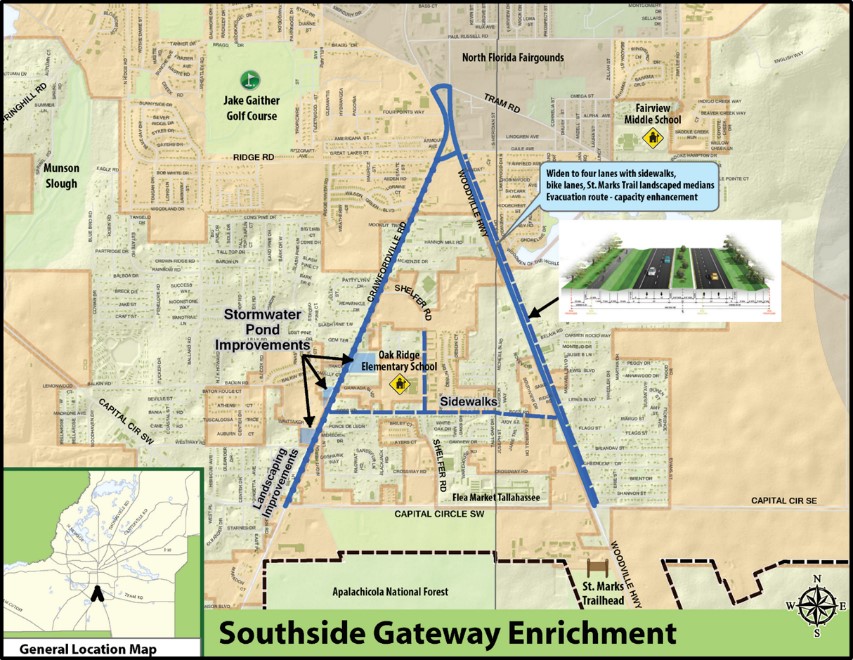 Southside Gateway map